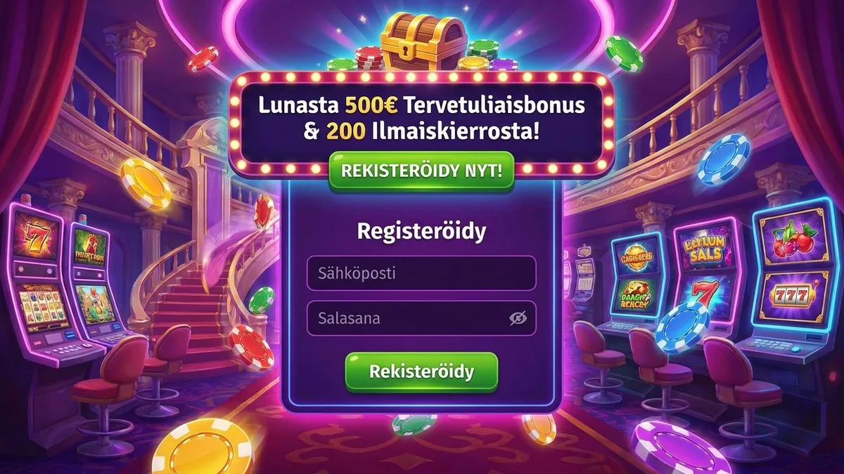 Rekisteröidy bonuksen kanssa